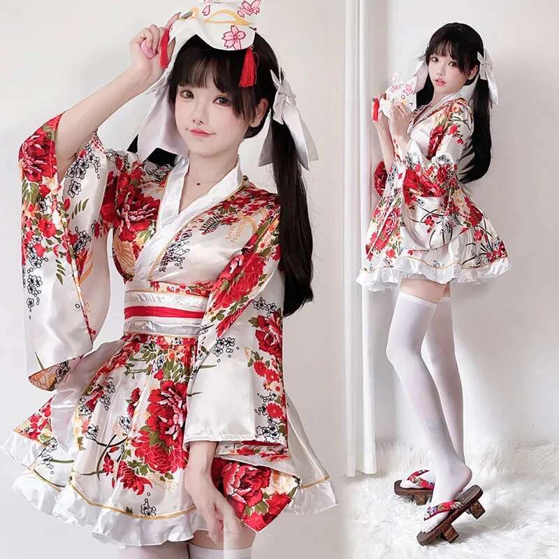 Summer Japanese Clothing - Японское модифицированное кимоно для женщин, летний