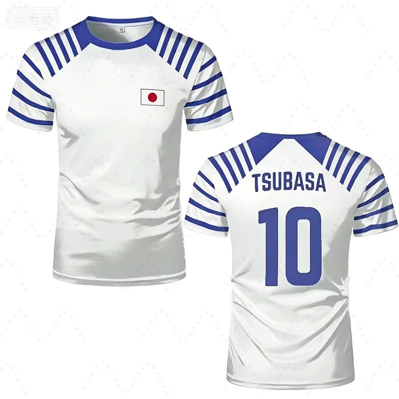 Summer Clothing In Japan - Новая футболка унисекс «Капитан Цубаса» 2026