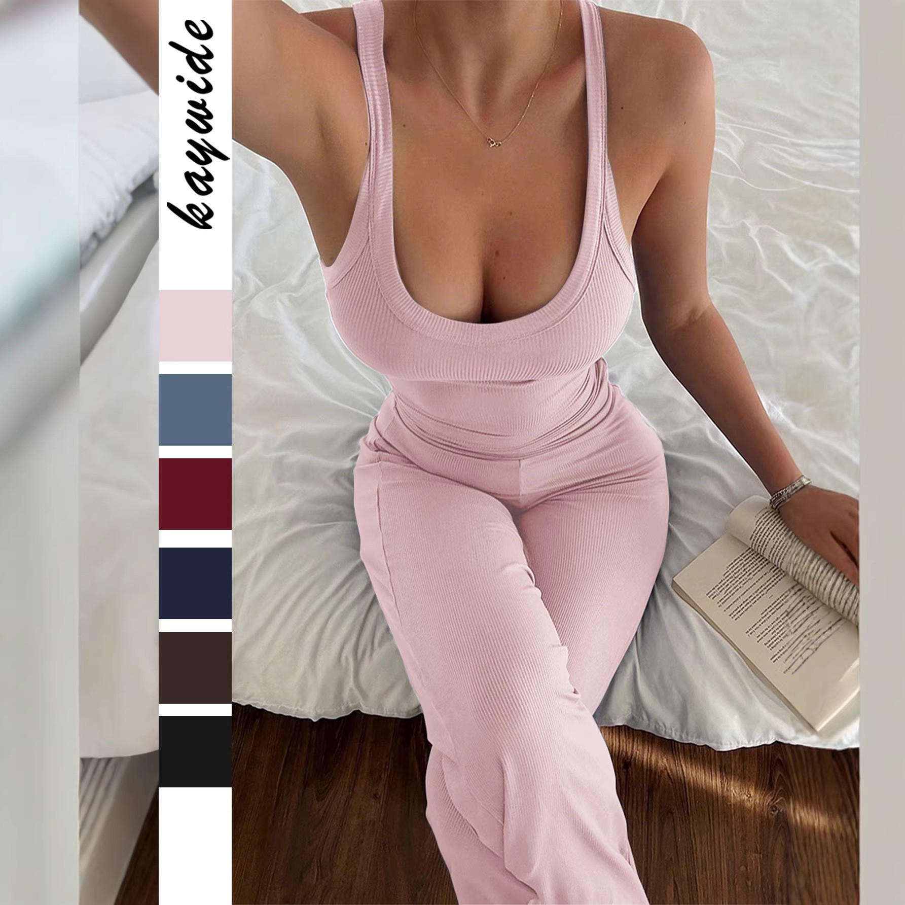 Summer Clothing Tops - Весенне-летний женский спортивный комплект: топ без