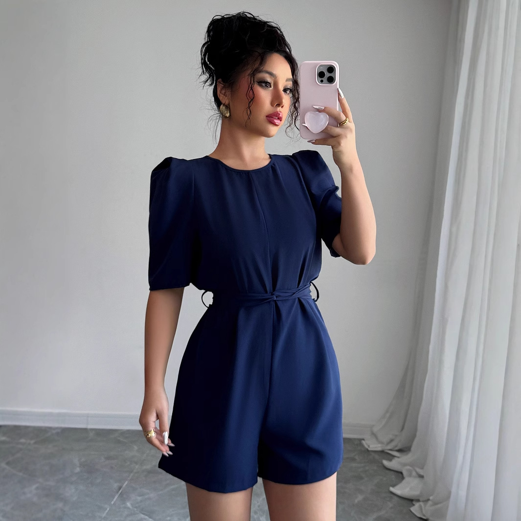 Summer Evenings Clothing - Элегантный минималистичный комбинезон с пышными рукавами