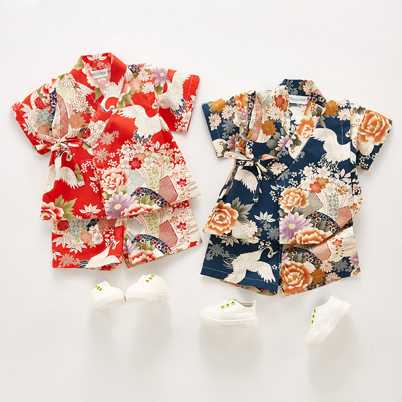 Summer Clothing Baby Boy - Летняя детская одежда юката для девочек