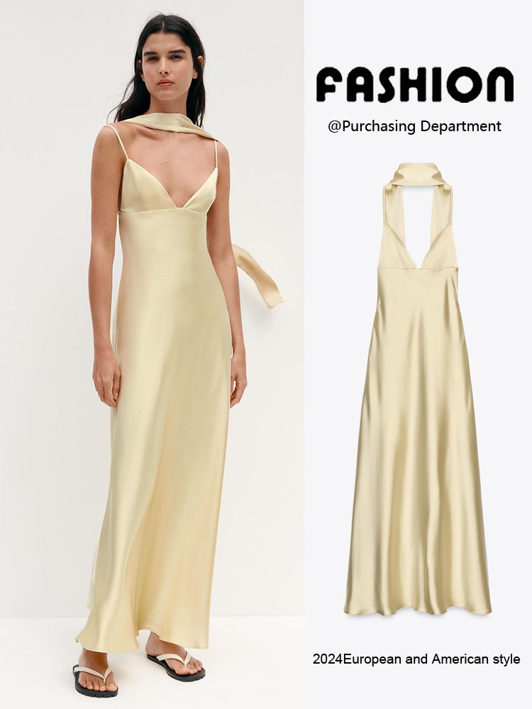 Summer Evenings Clothing - Летнее Новое Модное Тонкое Шелковое Атласное