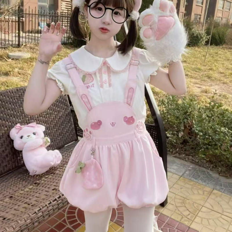 Summer Japanese Clothing - Японский кавайный милый комплект шорт в
