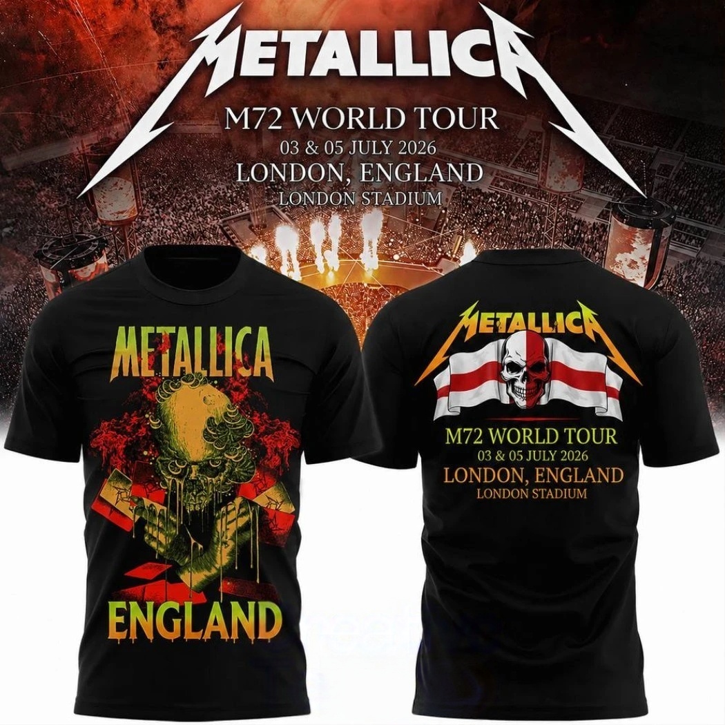 Summer Clothing London - Футболка Metallica 2026 M72 World Tour