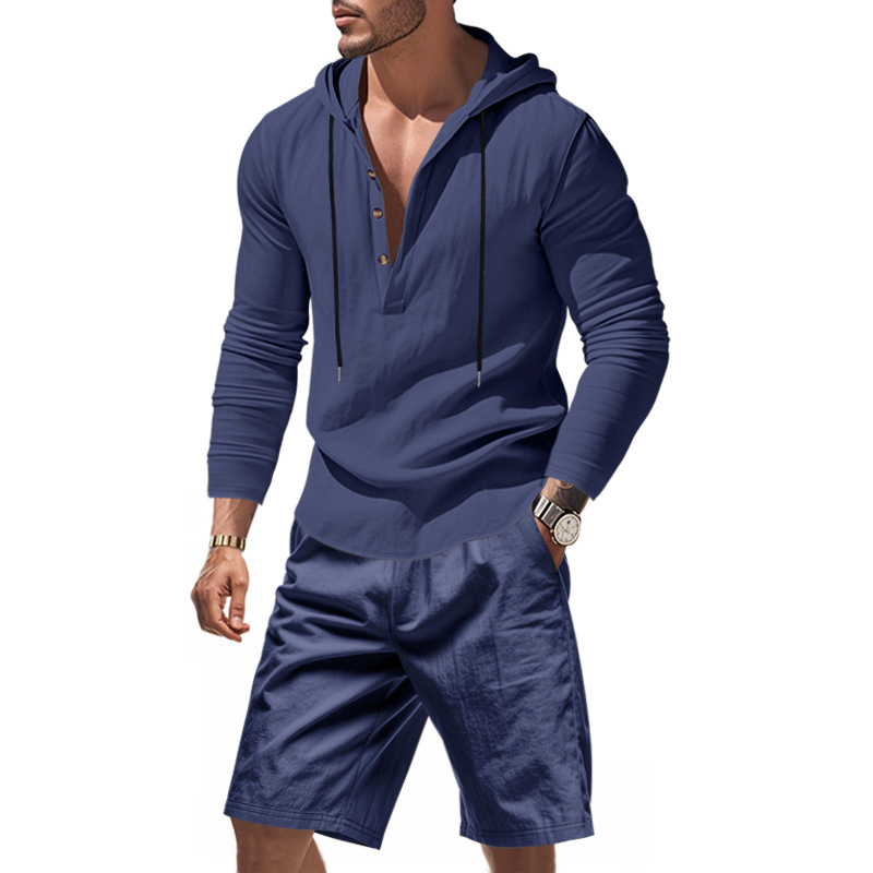 Мужской льняной комплект из 2  – обзор и цена Linen Shorts Men