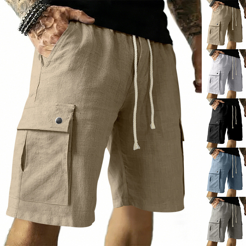 Европейские и американские муж – обзор и цена Linen Shorts Men