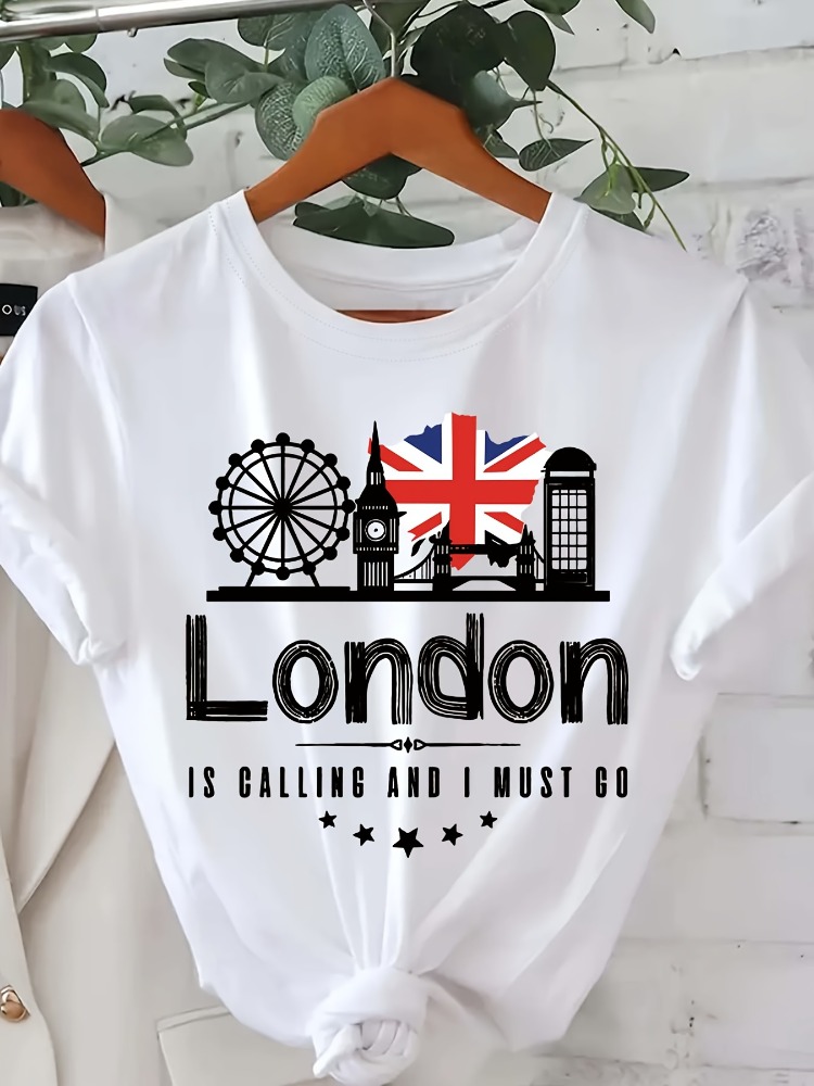 Женская футболка с принтом в с – обзор и цена Summer Clothing London