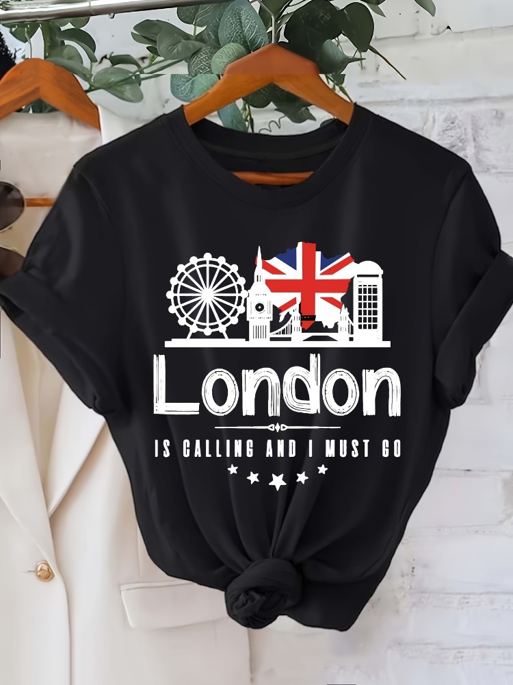Женская футболка с принтом в с – обзор и цена Summer Clothing London