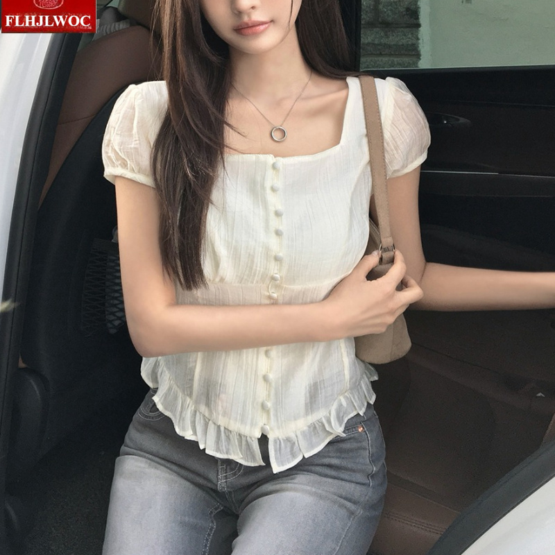 Новые летние блузки с коротким – обзор и цена Tie Front Shirt