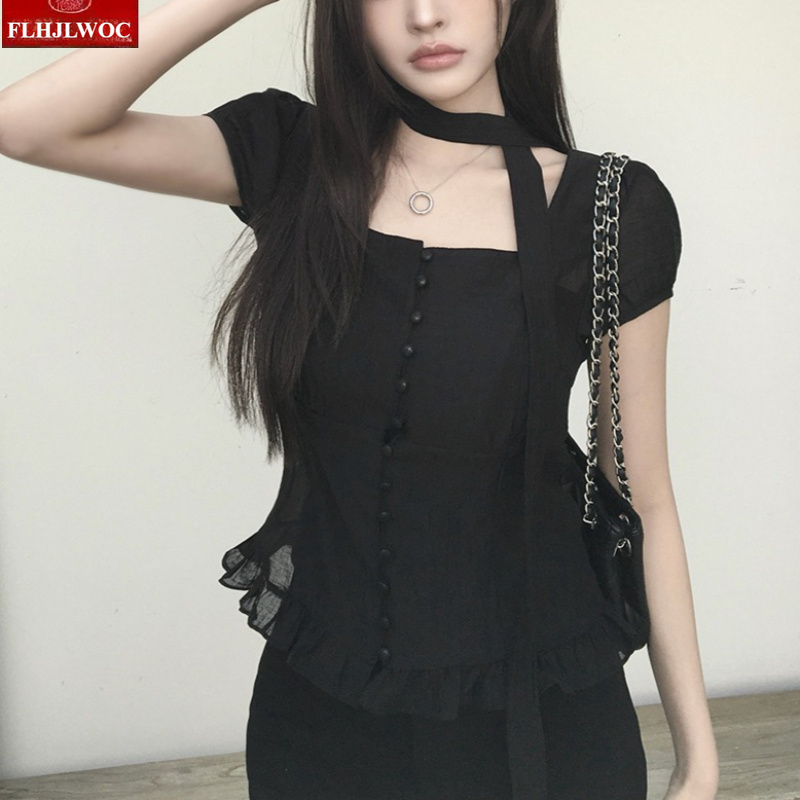 Новые летние блузки с коротким – обзор и цена Tie Front Shirt