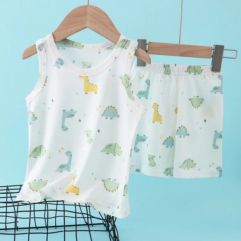 Детский комплект из бамбуковог – обзор и цена Summer Clothing Baby Boy