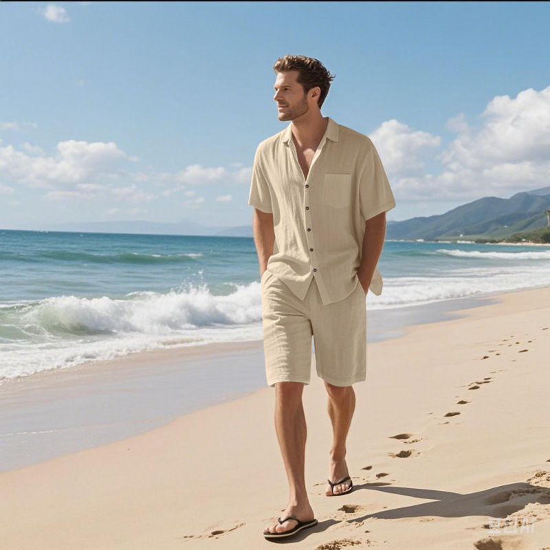 Мужской комплект из льняной см – обзор и цена Linen Shorts Men