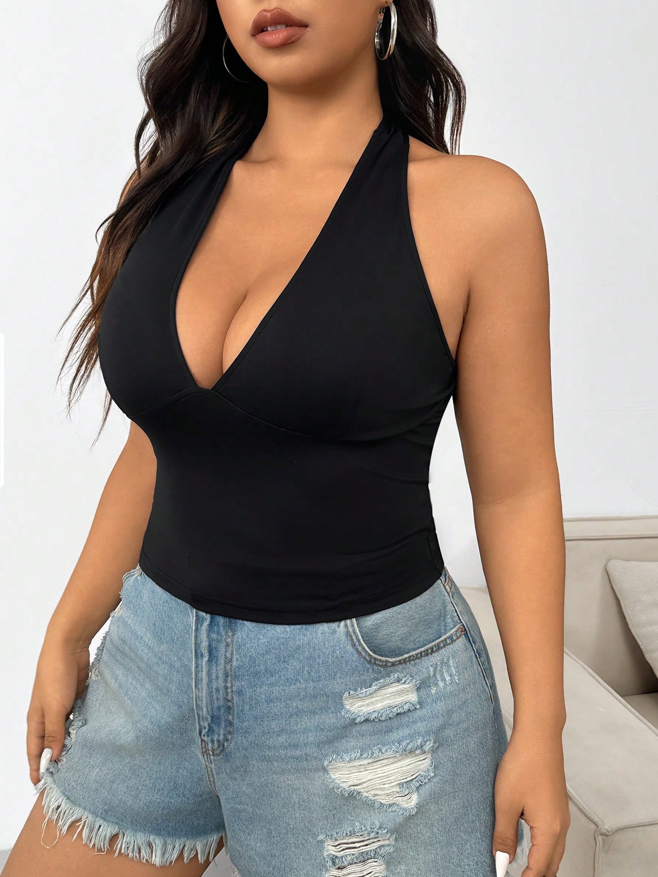 Новая модная однотонная женска – обзор и цена Summer Clothing Plus Size Women