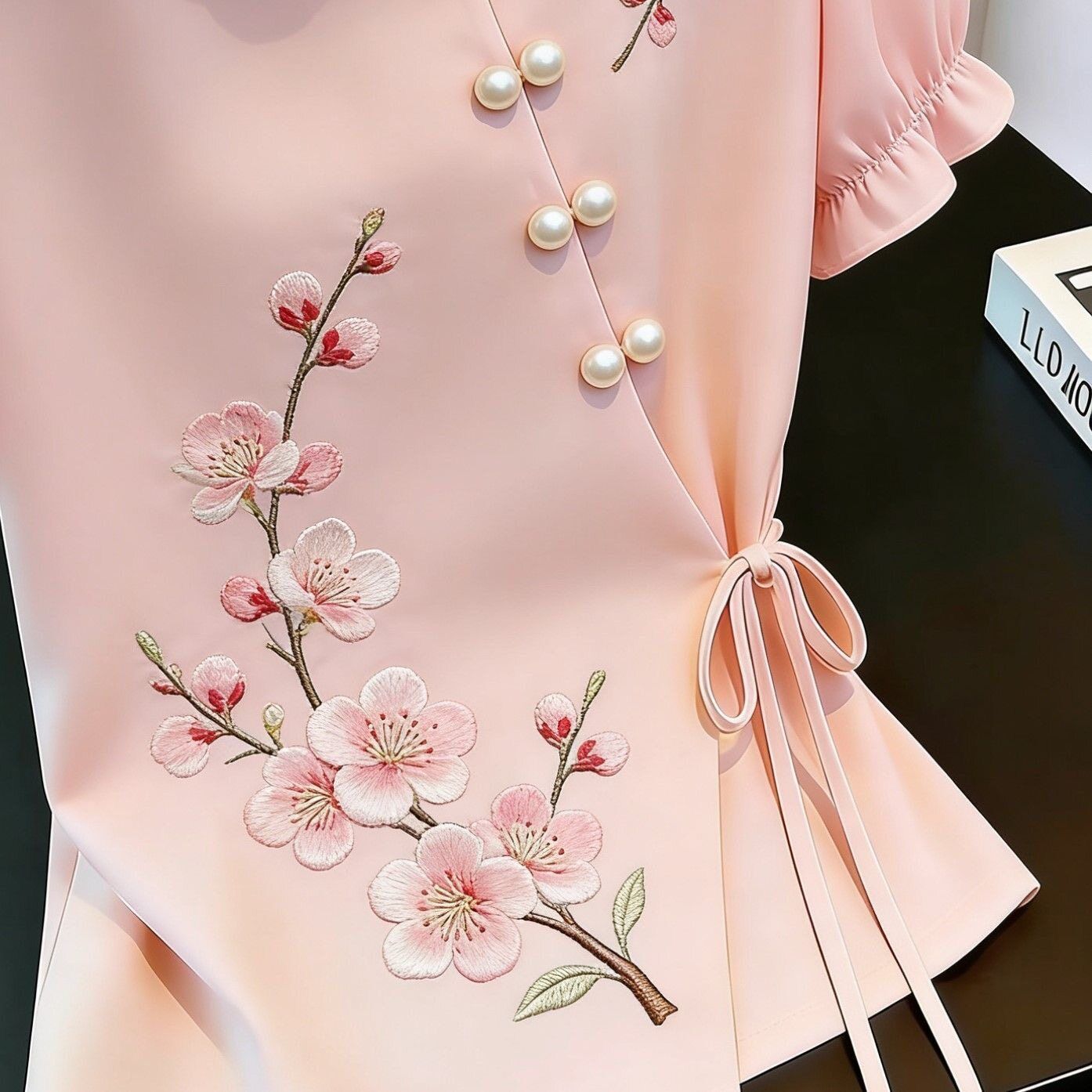 Женская футболка в китайском с – обзор и цена Tie Front Shirt