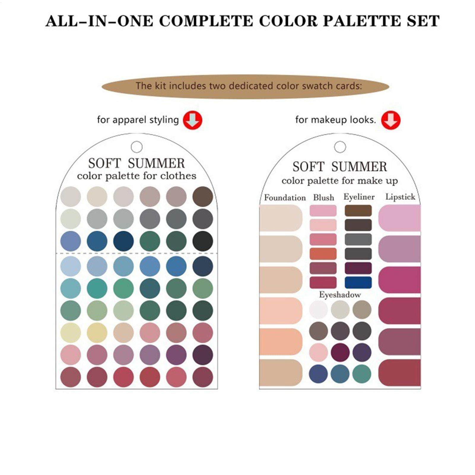 Набор из 2 мягких акриловых ка – обзор и цена Summer Clothing Color Palette