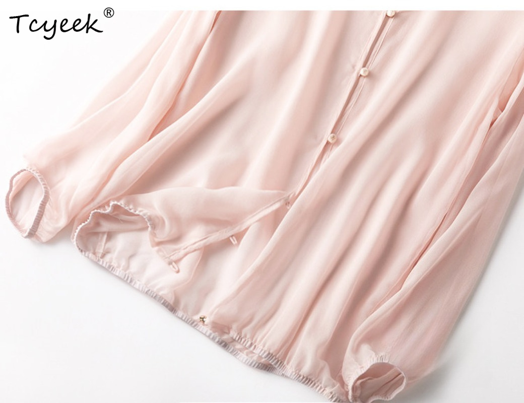Женская топ-рубашка Tcyeek из  – обзор и цена Summer Clothing Tops
