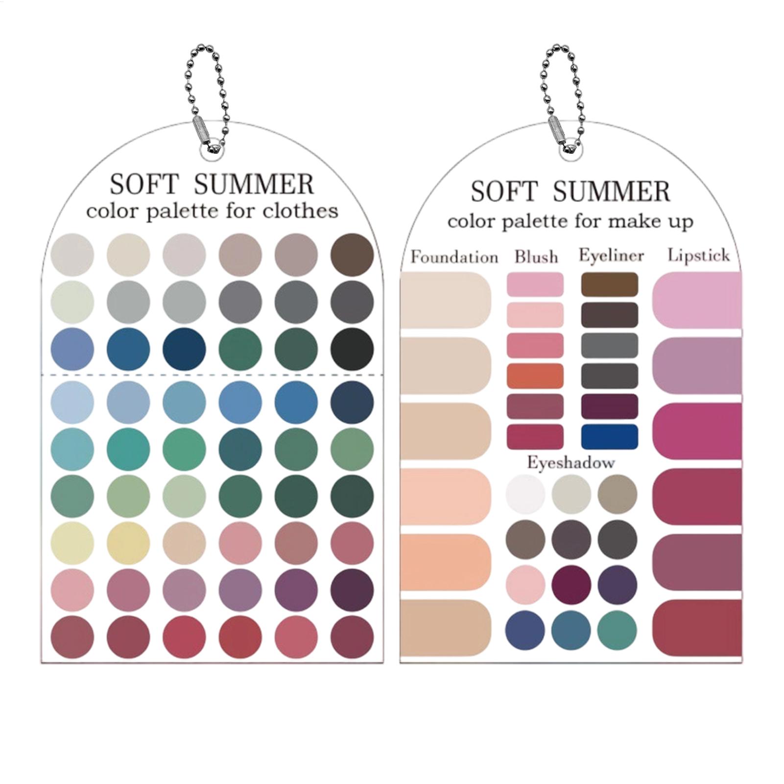 Набор из 2 акриловых карточек- – обзор и цена Summer Clothing Color Palette