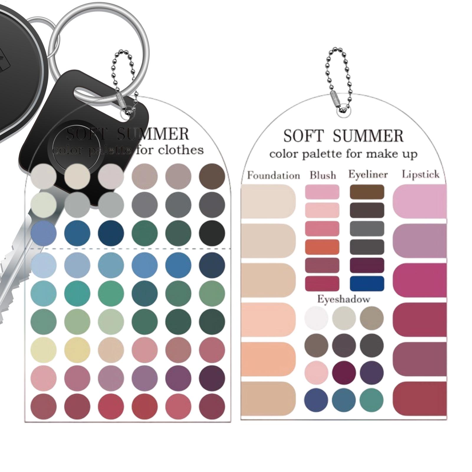 Набор из 2 акриловых карточек  – обзор и цена Summer Clothing Color Palette