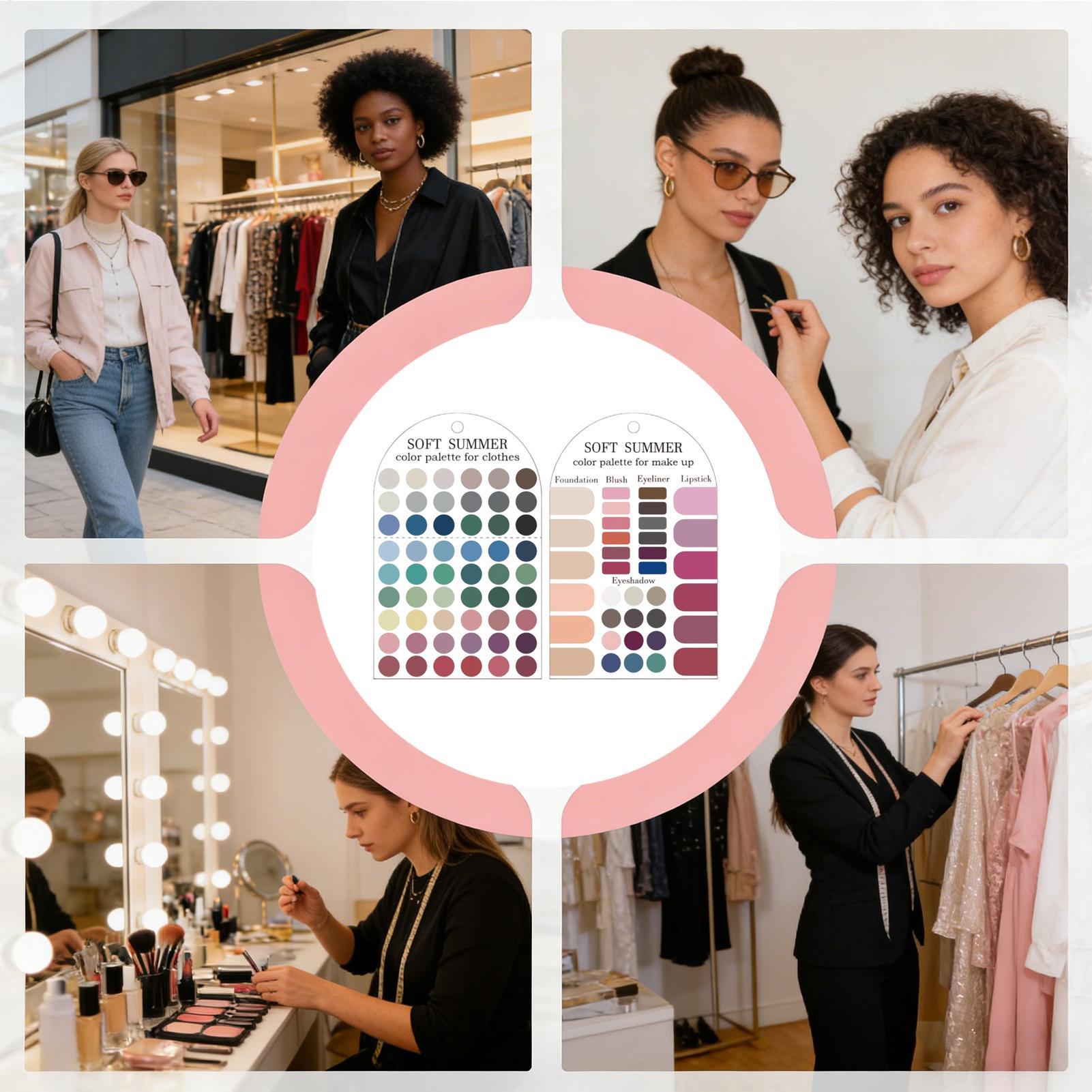 Набор из 2 акриловых карточек  – обзор и цена Summer Clothing Color Palette