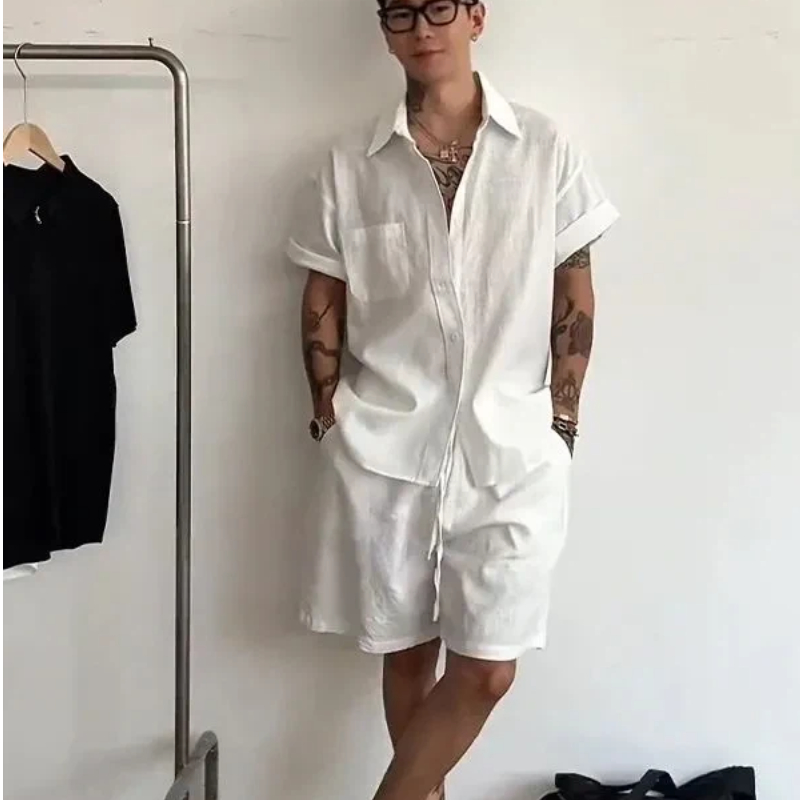 Мужской льняной хлопковый комп – обзор и цена Linen Shorts Men