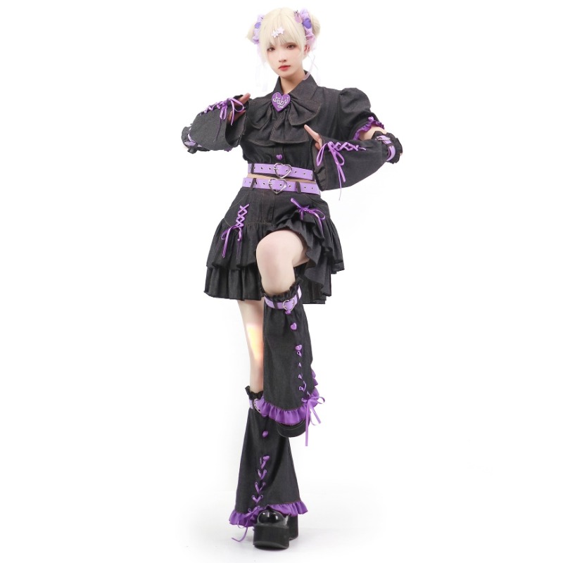 Женский джинсовый костюм милой – обзор и цена Summer Japanese Clothing