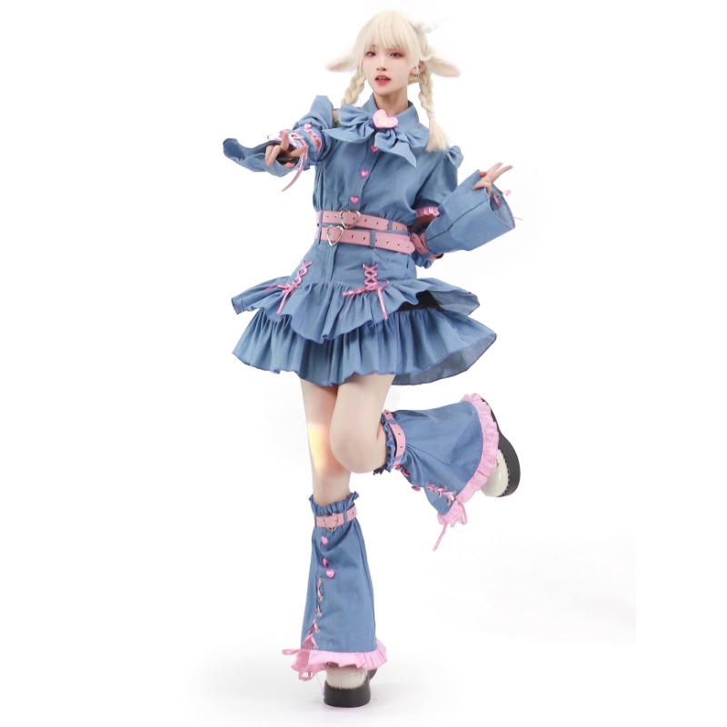 Женский джинсовый костюм милой – обзор и цена Summer Japanese Clothing
