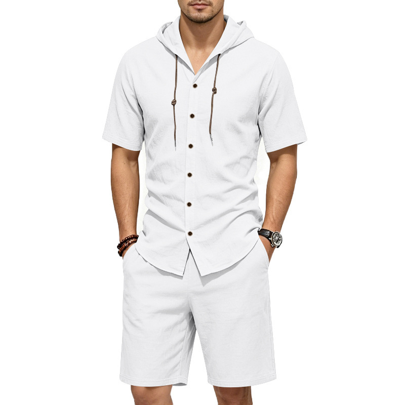 Мужской летний льняной комплек – обзор и цена Linen Shorts Men