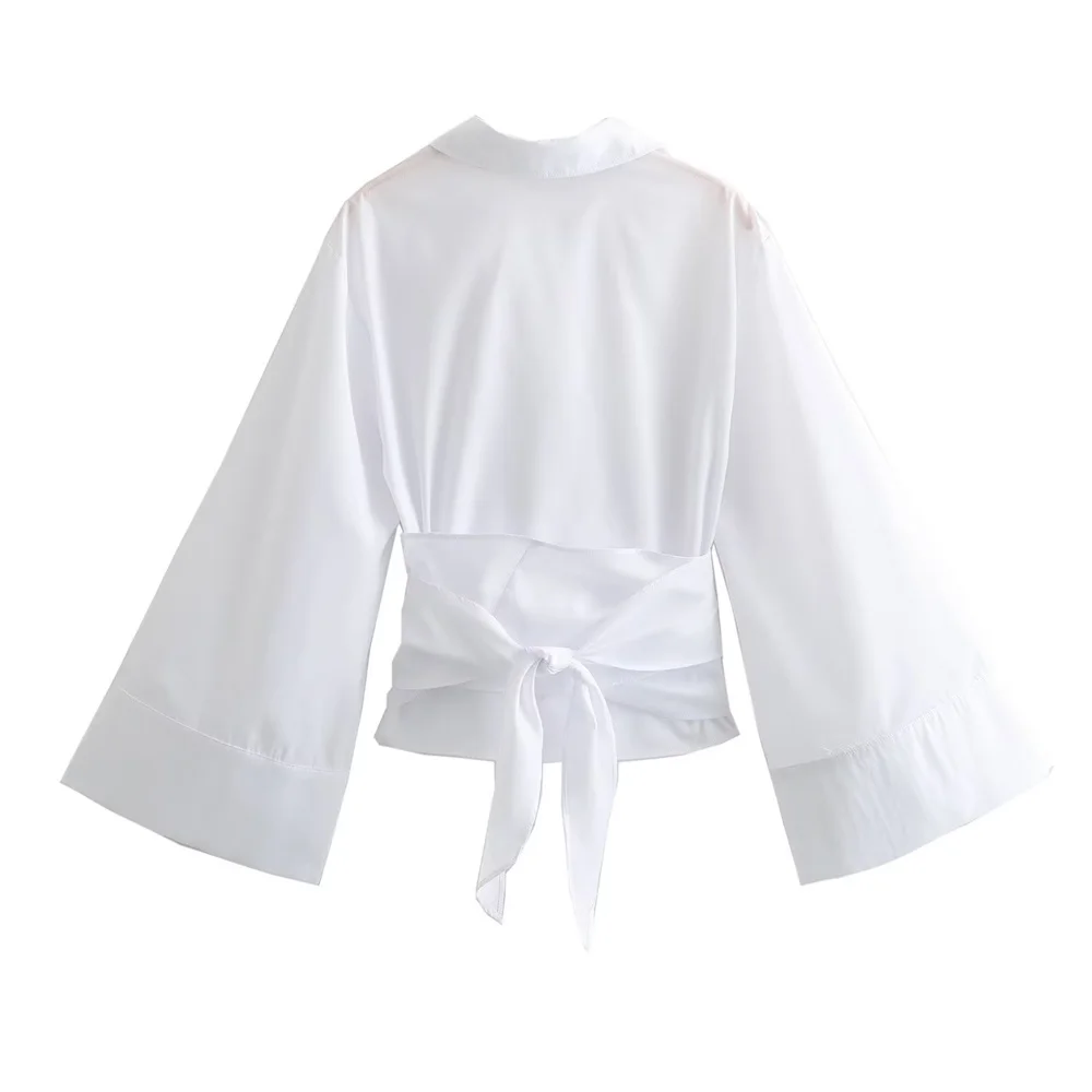 Новая женская модная Повседнев – обзор и цена Tie Front Shirt