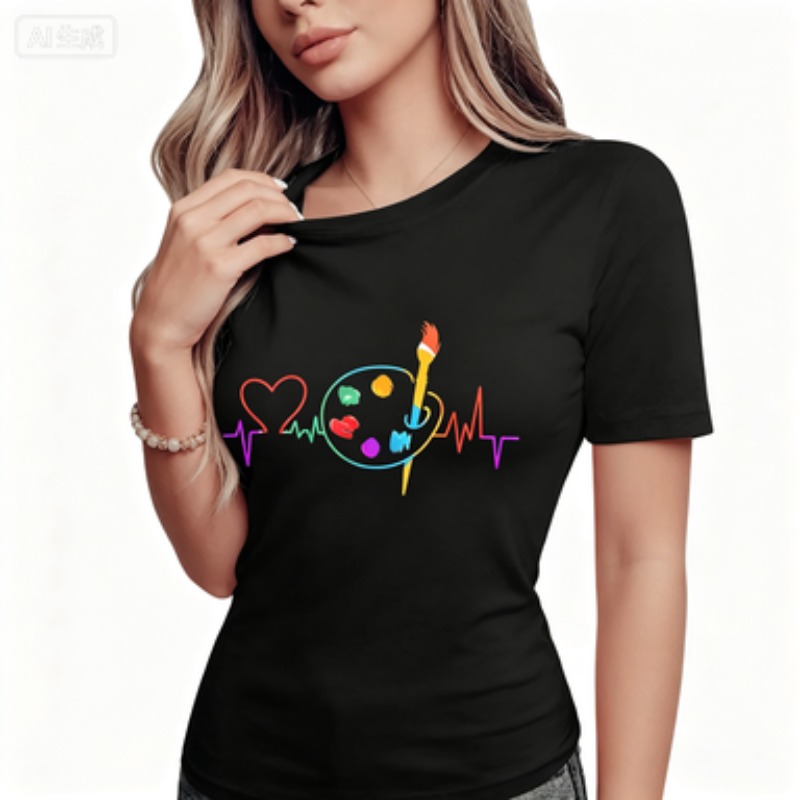 Яркая женская футболка с кругл – обзор и цена Summer Clothing Color Palette