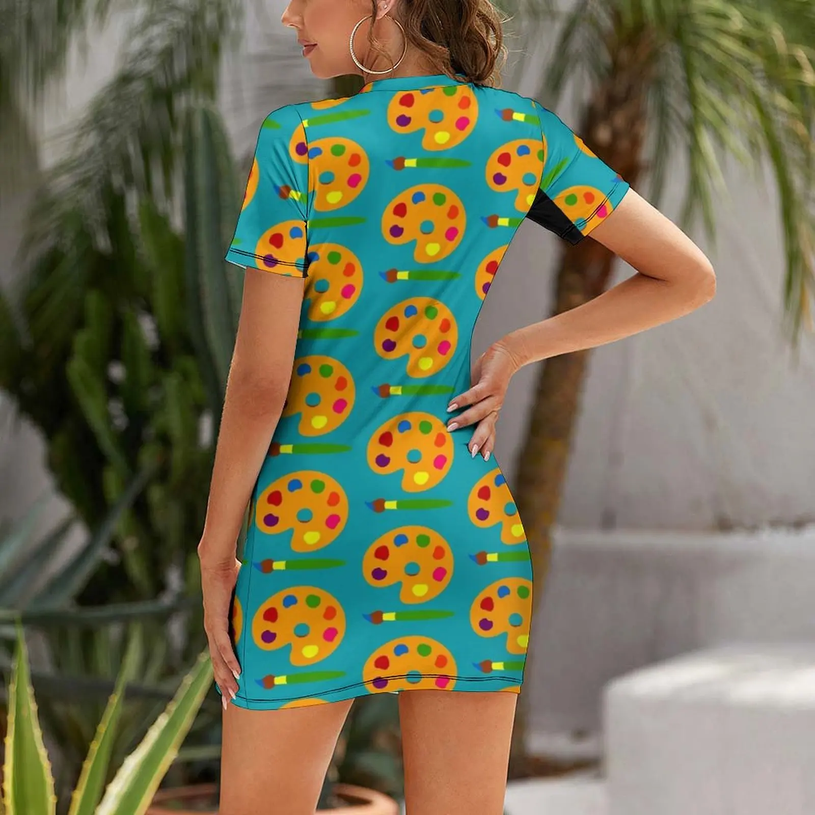 Яркое платье с коротким рукаво – обзор и цена Summer Clothing Color Palette